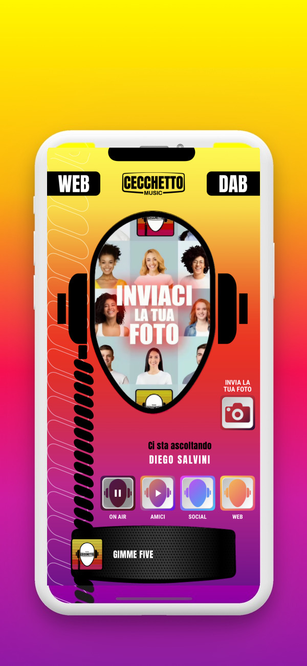 Invia la tua foto con l'app Radio Cecchetto